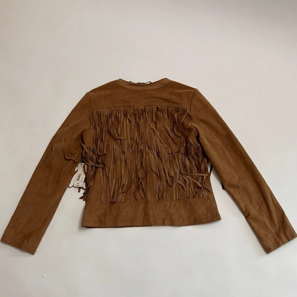NWT A.N.A Faux suede fringe jacket! - Picture 6 of 6